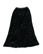 Black Sequins Long Skirt