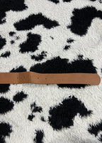 Oval Buckle Brown Belt