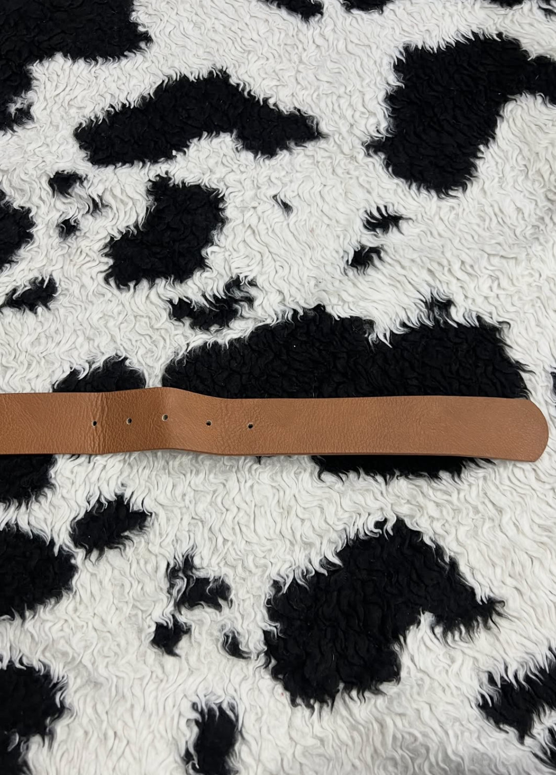 Oval Buckle Brown Belt