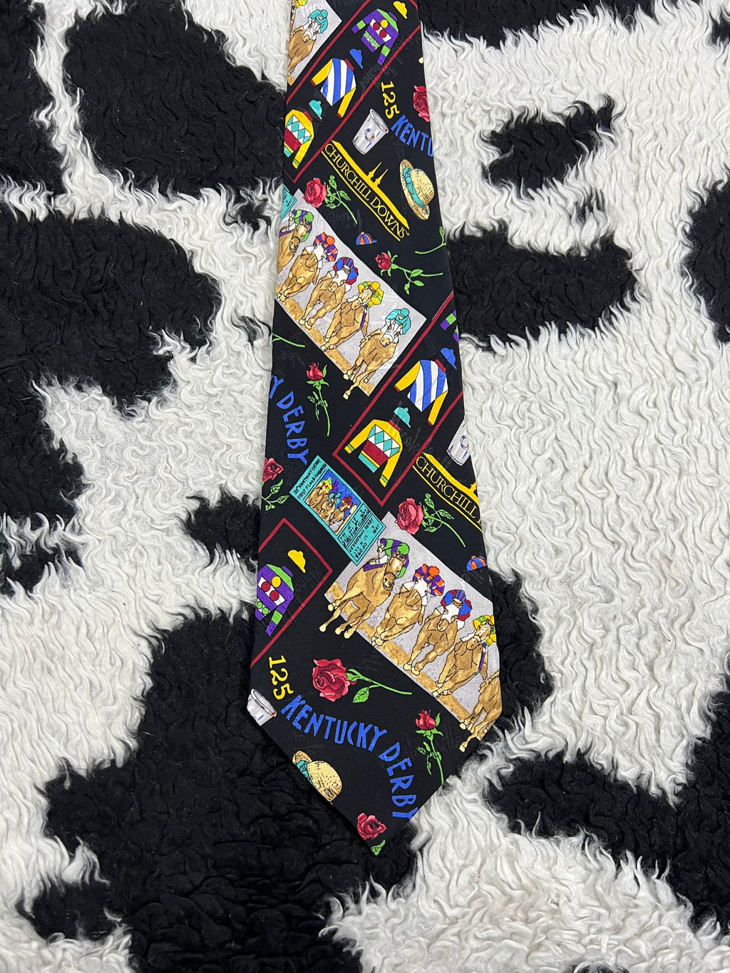 Vintage 1998 Nicole Miller Derby Tie (New & Tagged)