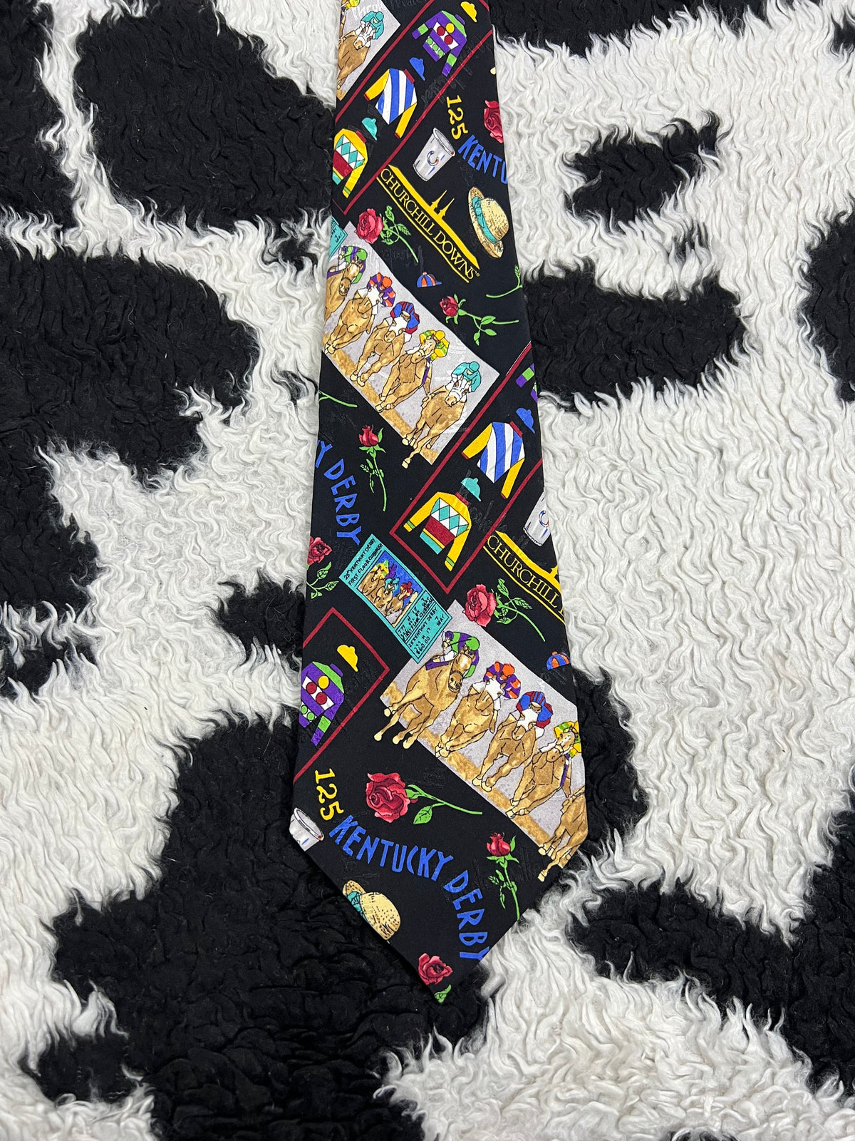 Vintage 1998 Nicole Miller Derby Tie (New & Tagged)