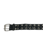 Glitter Black Double Hole Belt