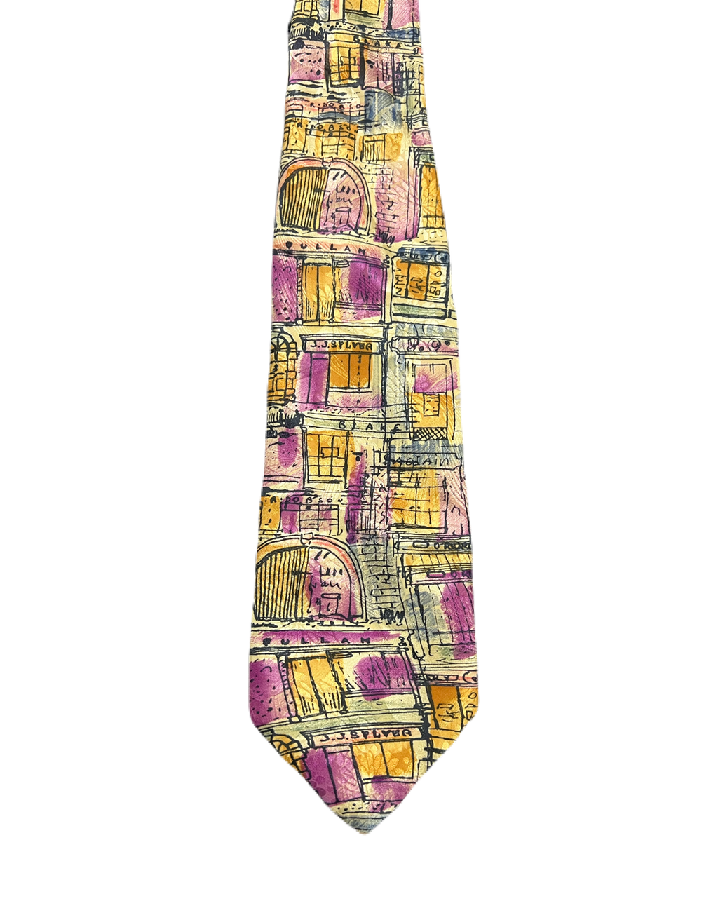 Italian Town Painting Tie