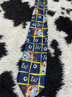 Looney Tunes Taz playing Football Tie