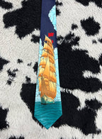 Sailing Ship Nautical Tie