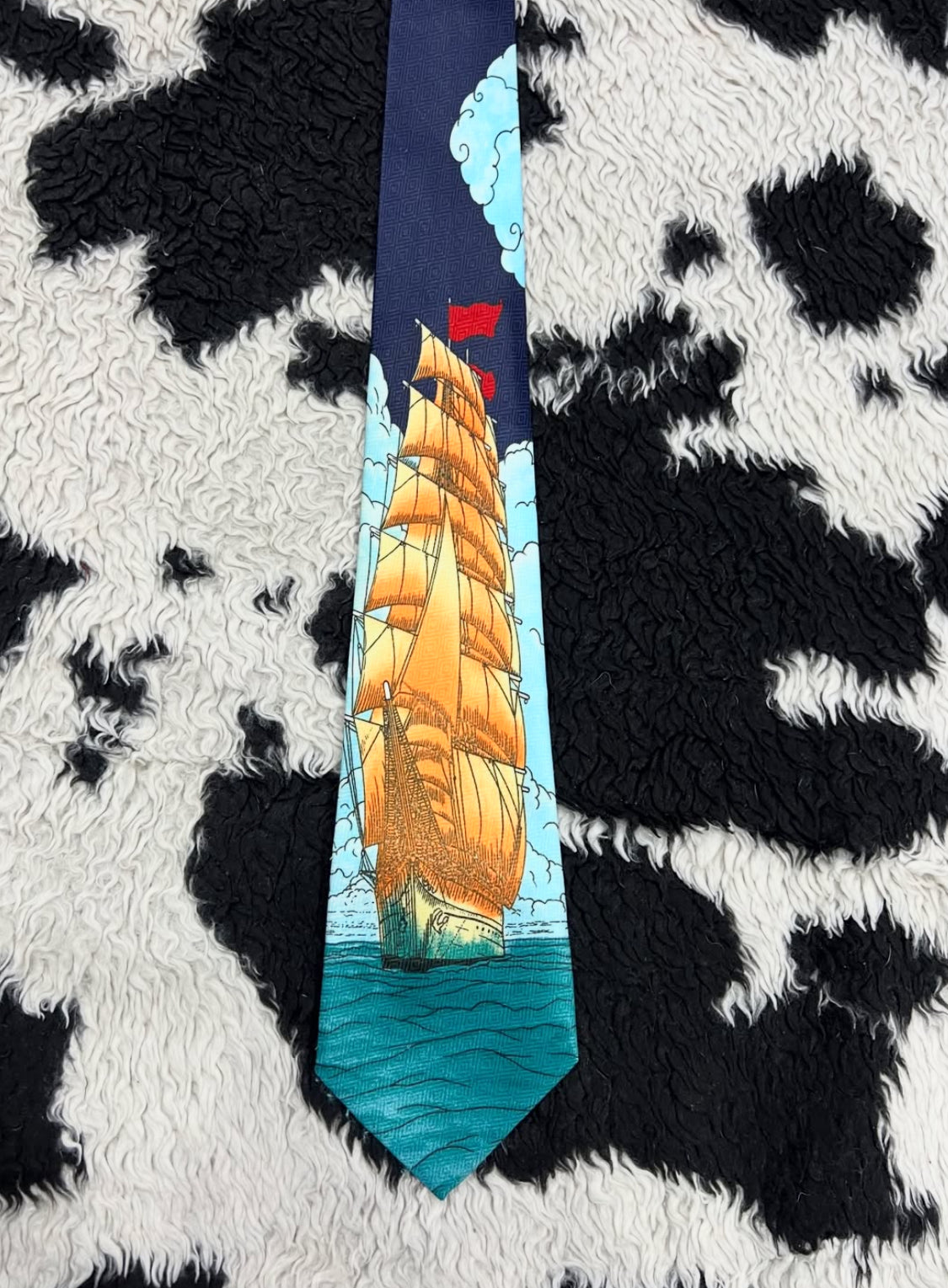 Sailing Ship Nautical Tie