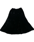 Long Black Velvet Skirt