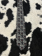Carriage Embroidered Narrow Tie