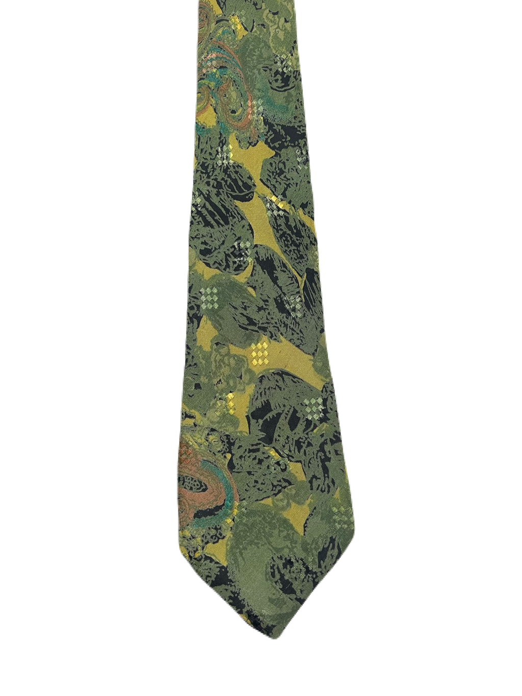 Green Abstract Tie