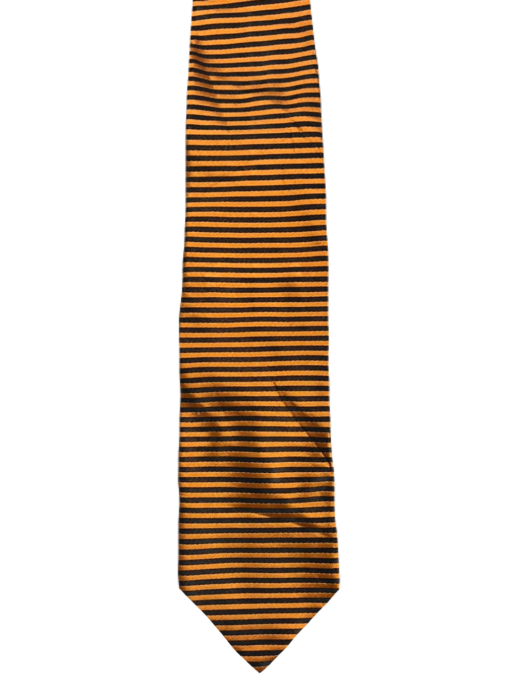 Orange & Black Striped Tie