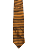 Orange & Black Striped Tie