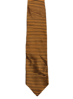 Orange & Black Striped Tie