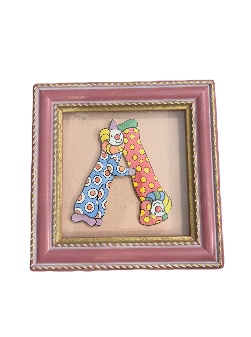 Letterets Clown "A" Letter Frame