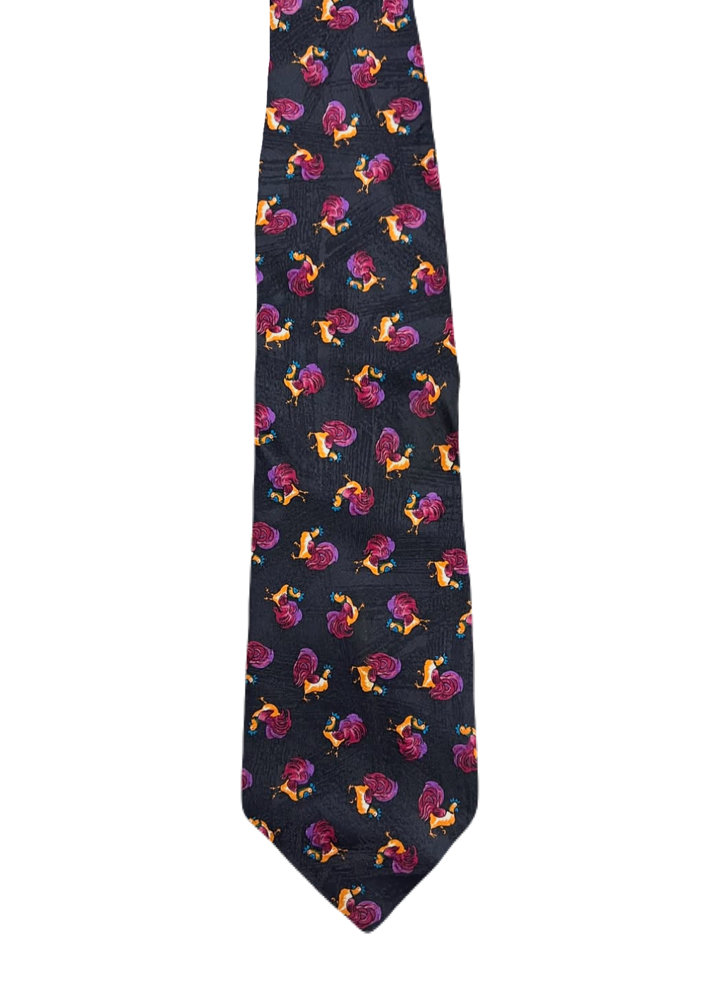 Black Roosters Tie