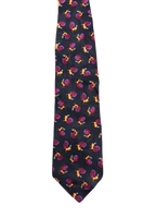 Black Roosters Tie