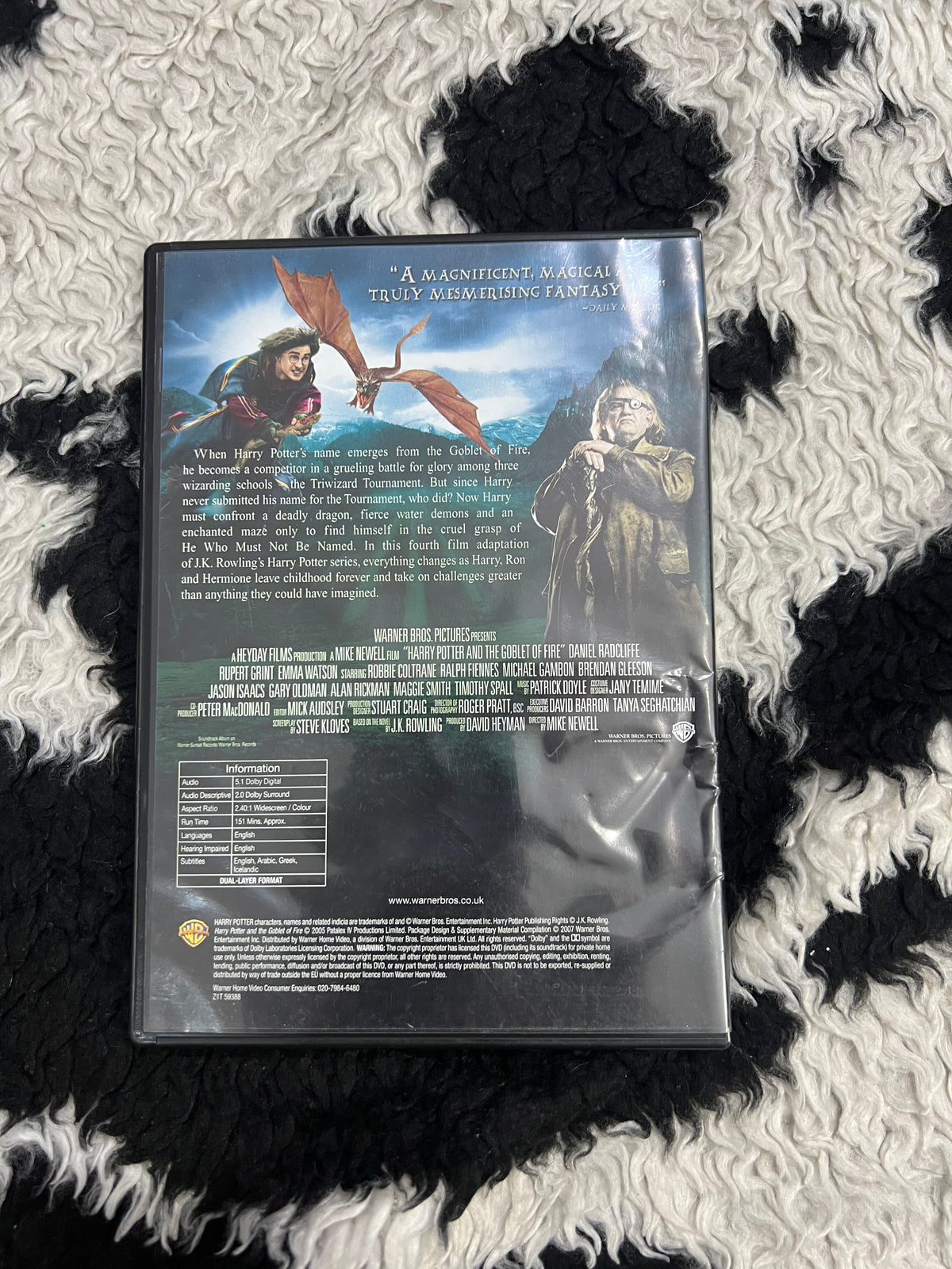 Harry Potter & The Goblet of Fire DVD