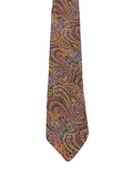 Tootal Fully Embroidered Vibrant Paisley Tie
