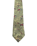 Celtic Gold Manuscript Embroidered Tie
