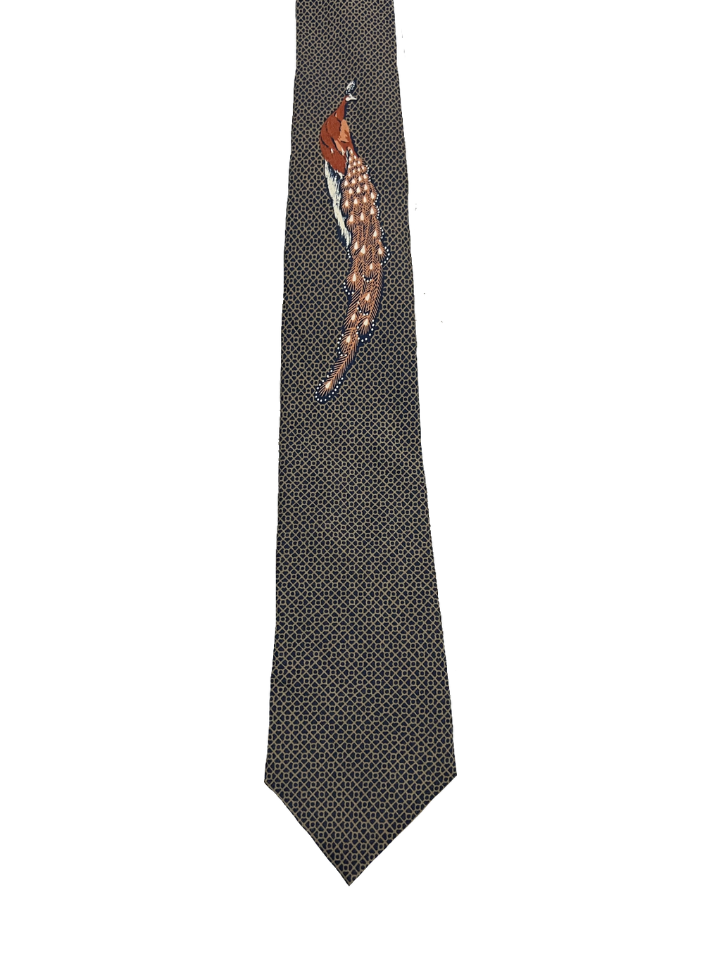 Peacock Narrow Graphic Tie