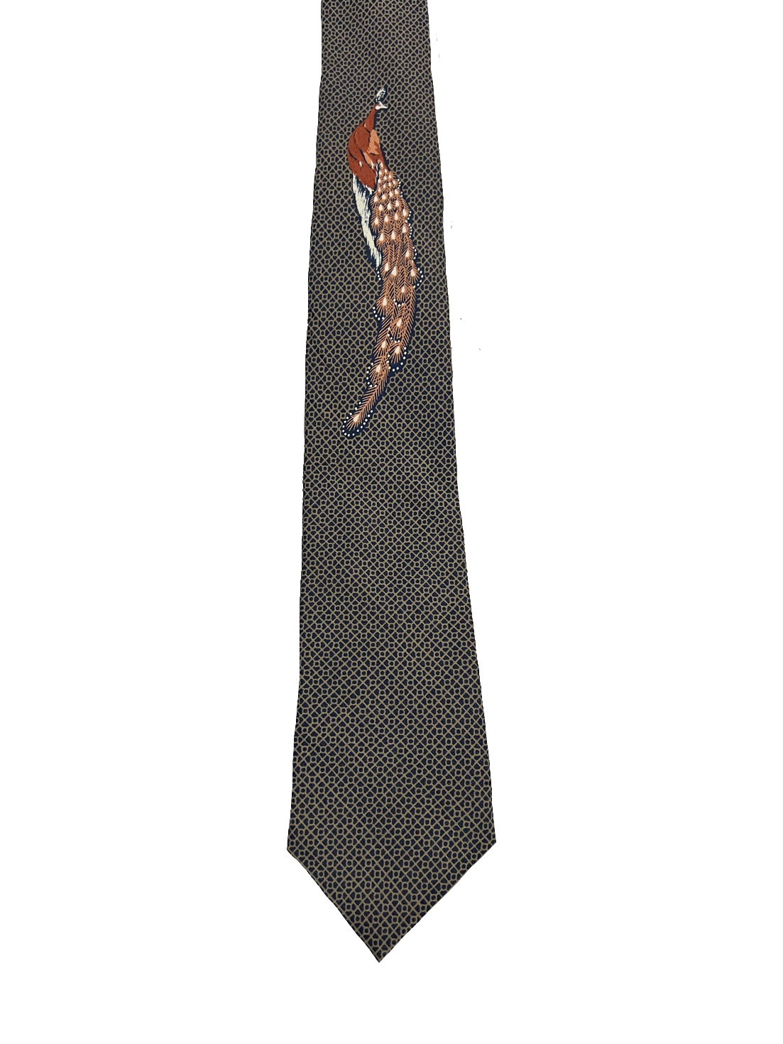 Peacock Narrow Graphic Tie