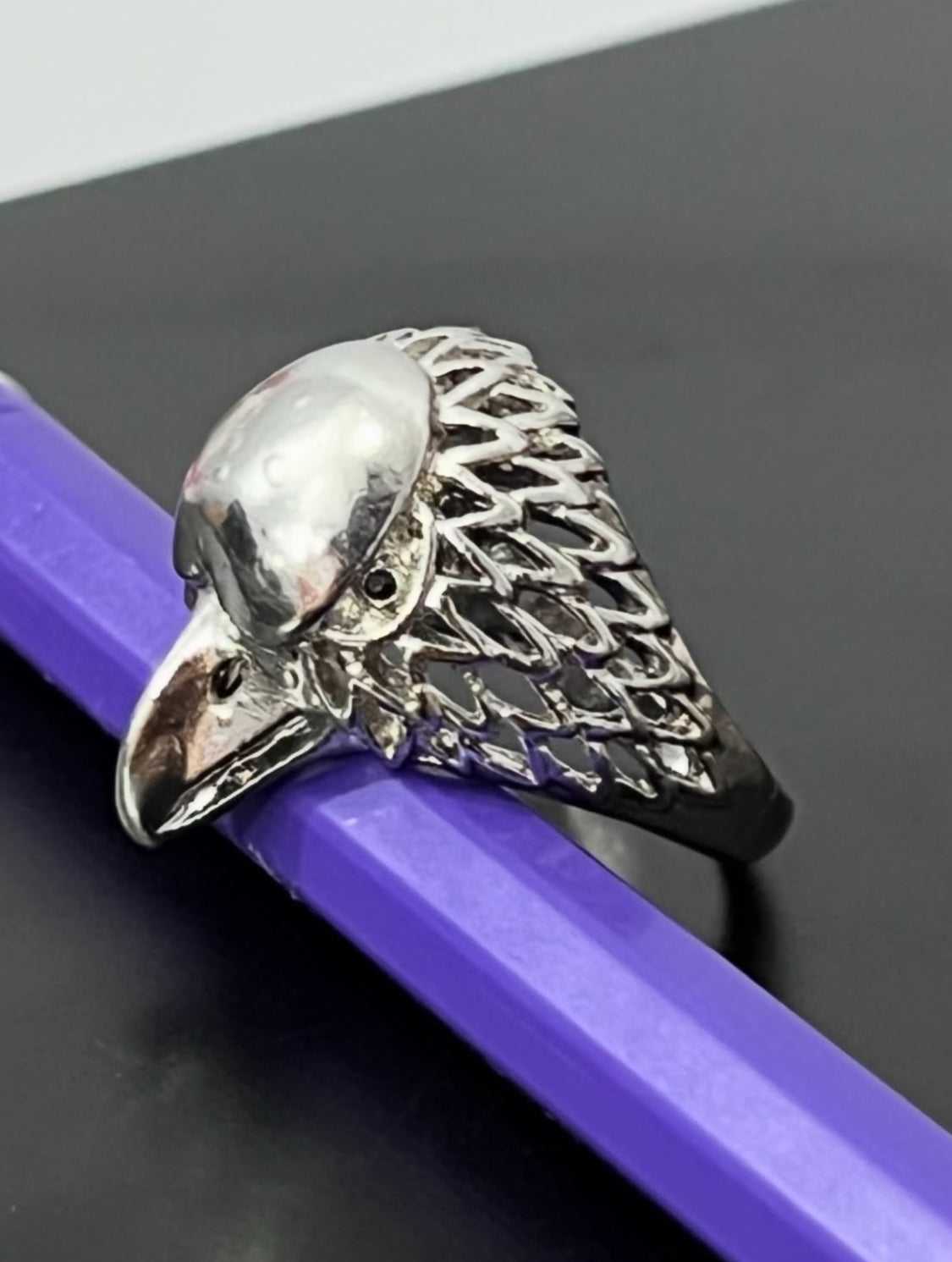 Bald Eagle Silver Ring