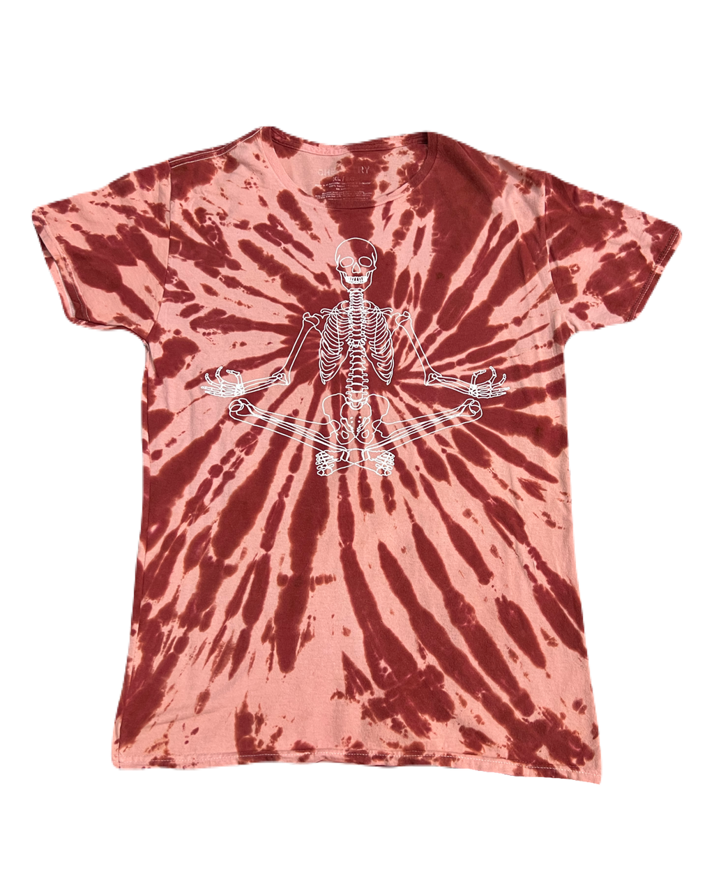 Skeleton Doing Yoga Tee (Medium - Large)