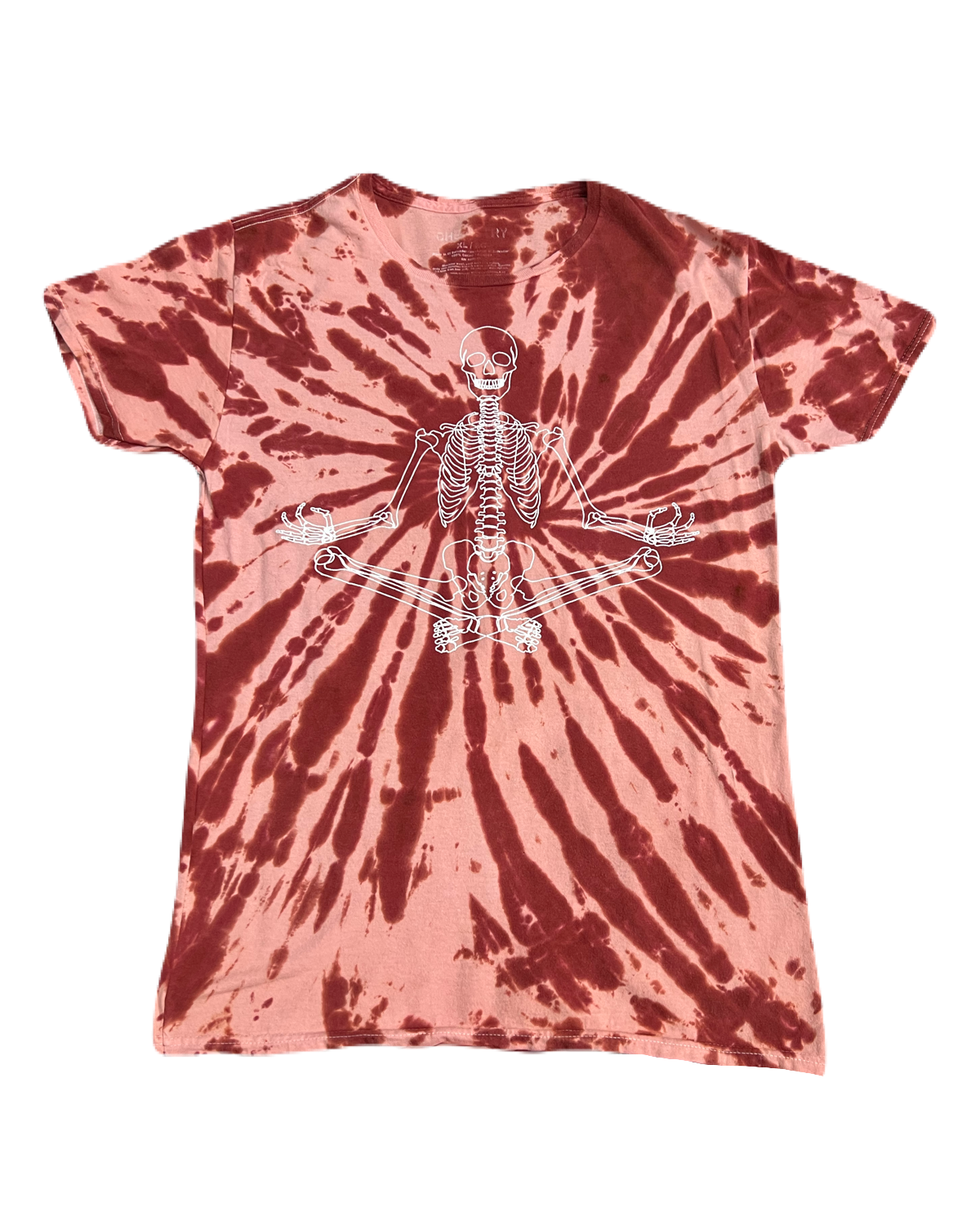 Skeleton Doing Yoga Tee (Medium - Large)