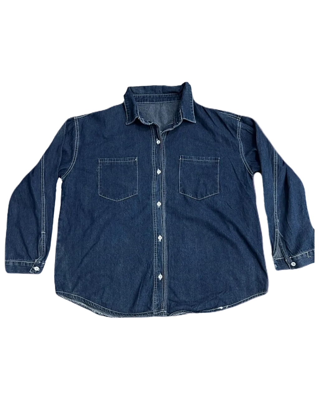Dark Blue Denim Buttonup