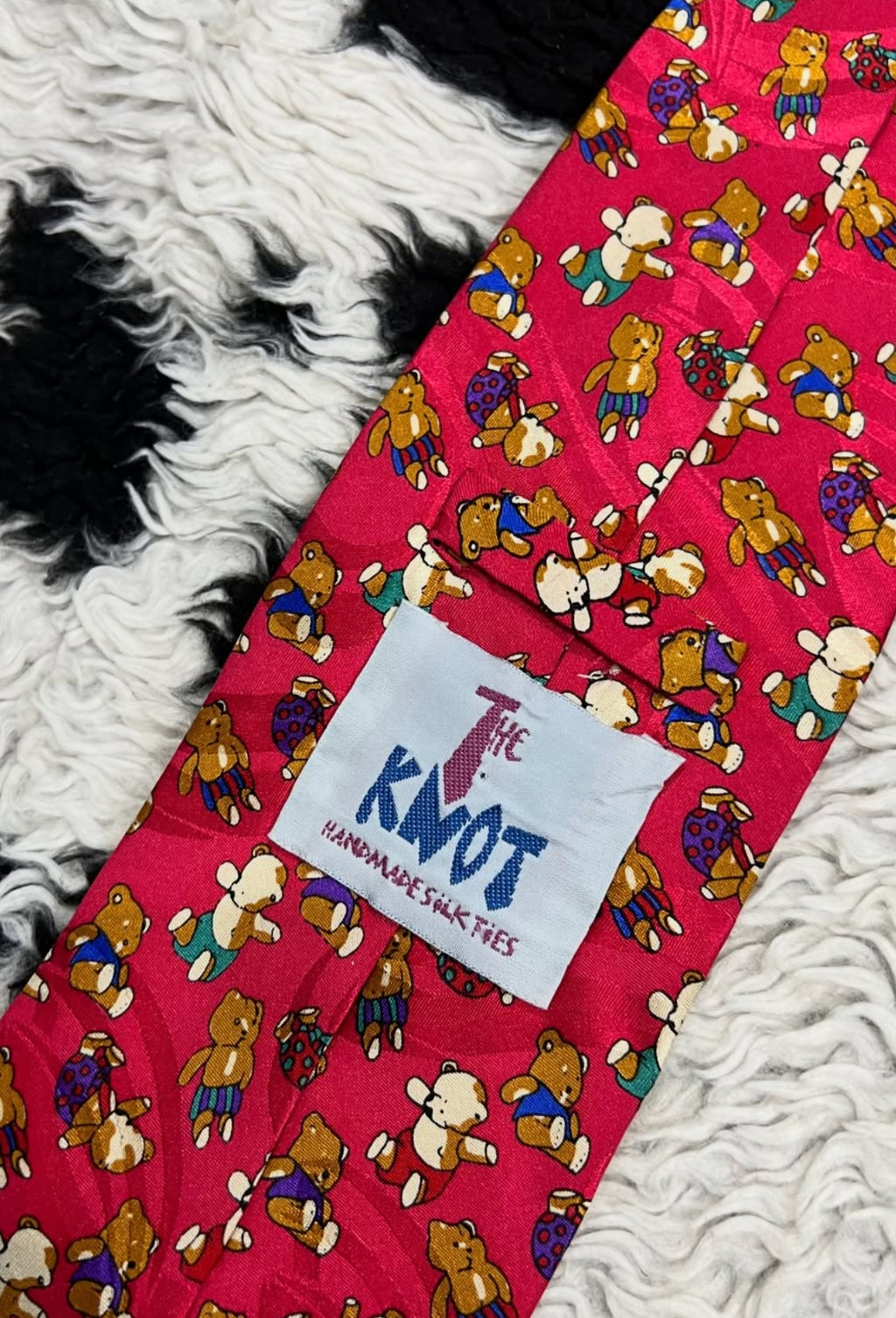 Hot Pink Teddy Bears Tie