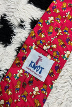 Hot Pink Teddy Bears Tie