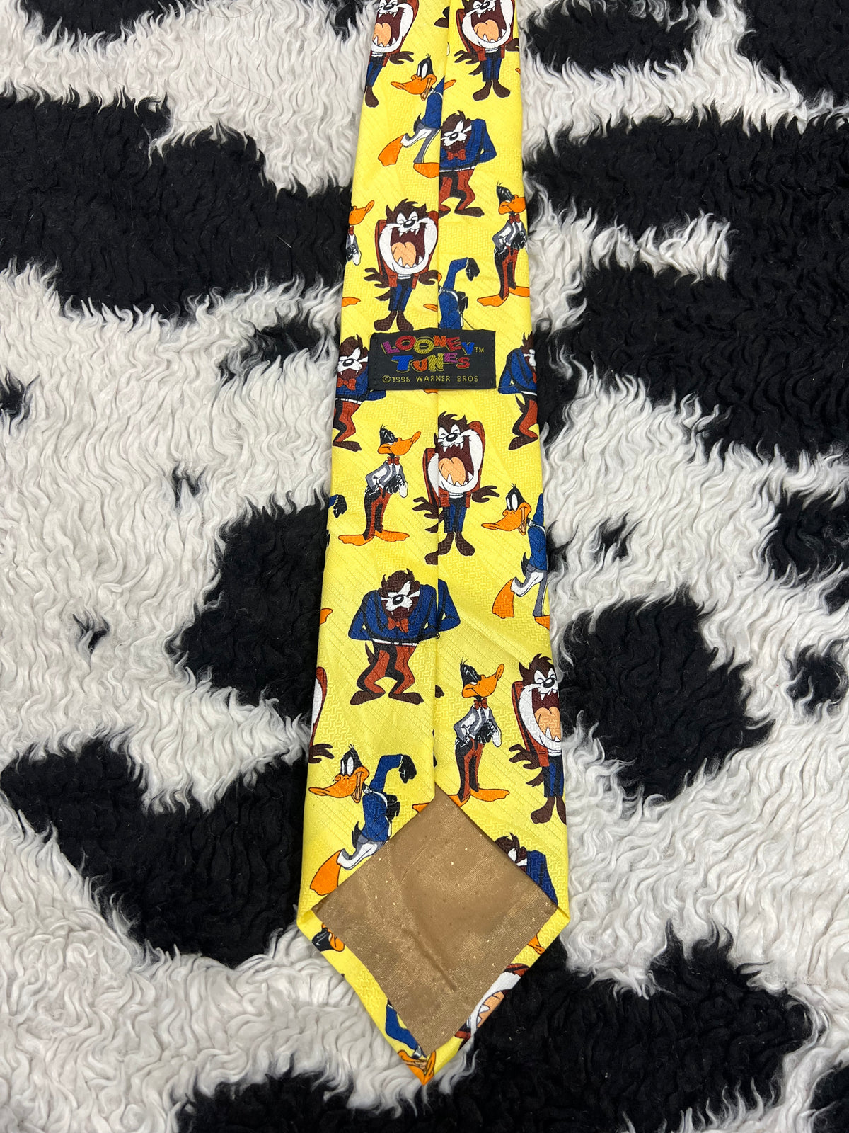 Vintage 1995 Taz & Daffy Duck Looney Tunes Tie