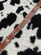 Wide Single Hole Brown Belt