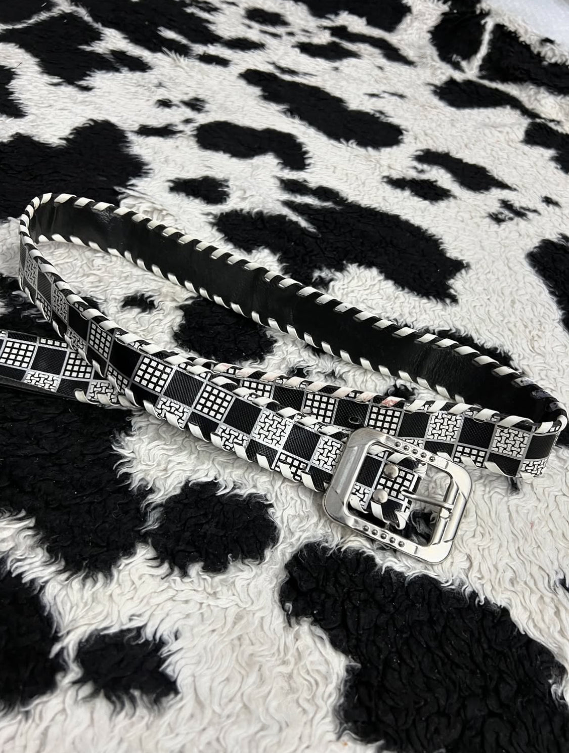 Black & White Boxy Belt