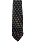 Chains Interlinked Black Tie