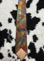 Geometric Embroidered Tie