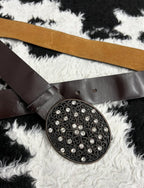 Circular Beaded Buckle Belt