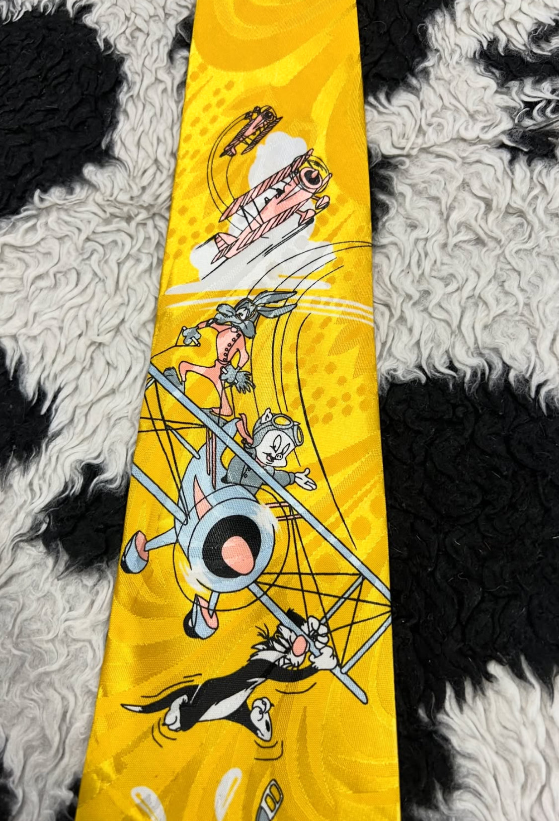 Looney Tunes Flying Plane Tie