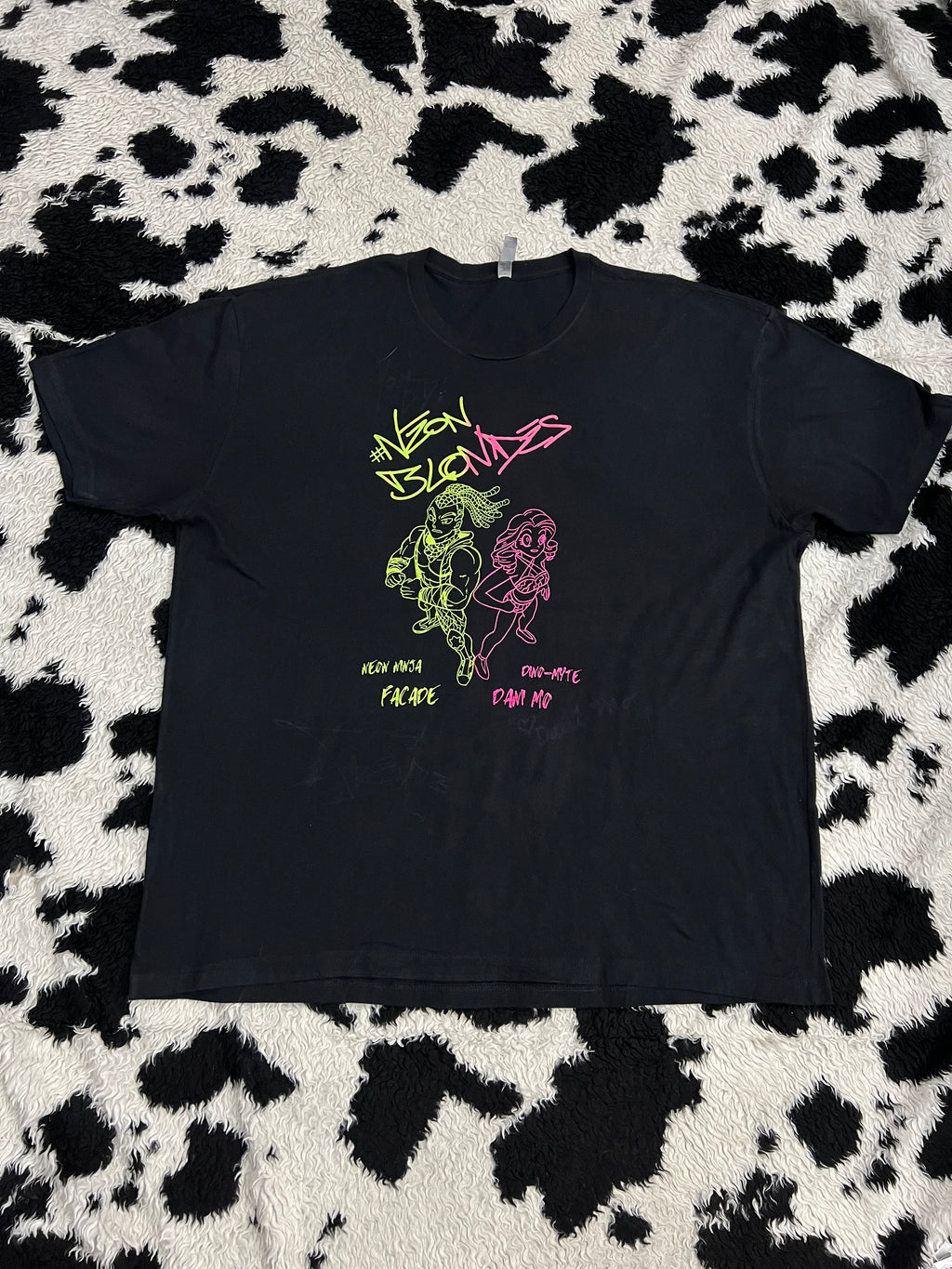 Wrestling Neon Blondes Tee (Extra Large)