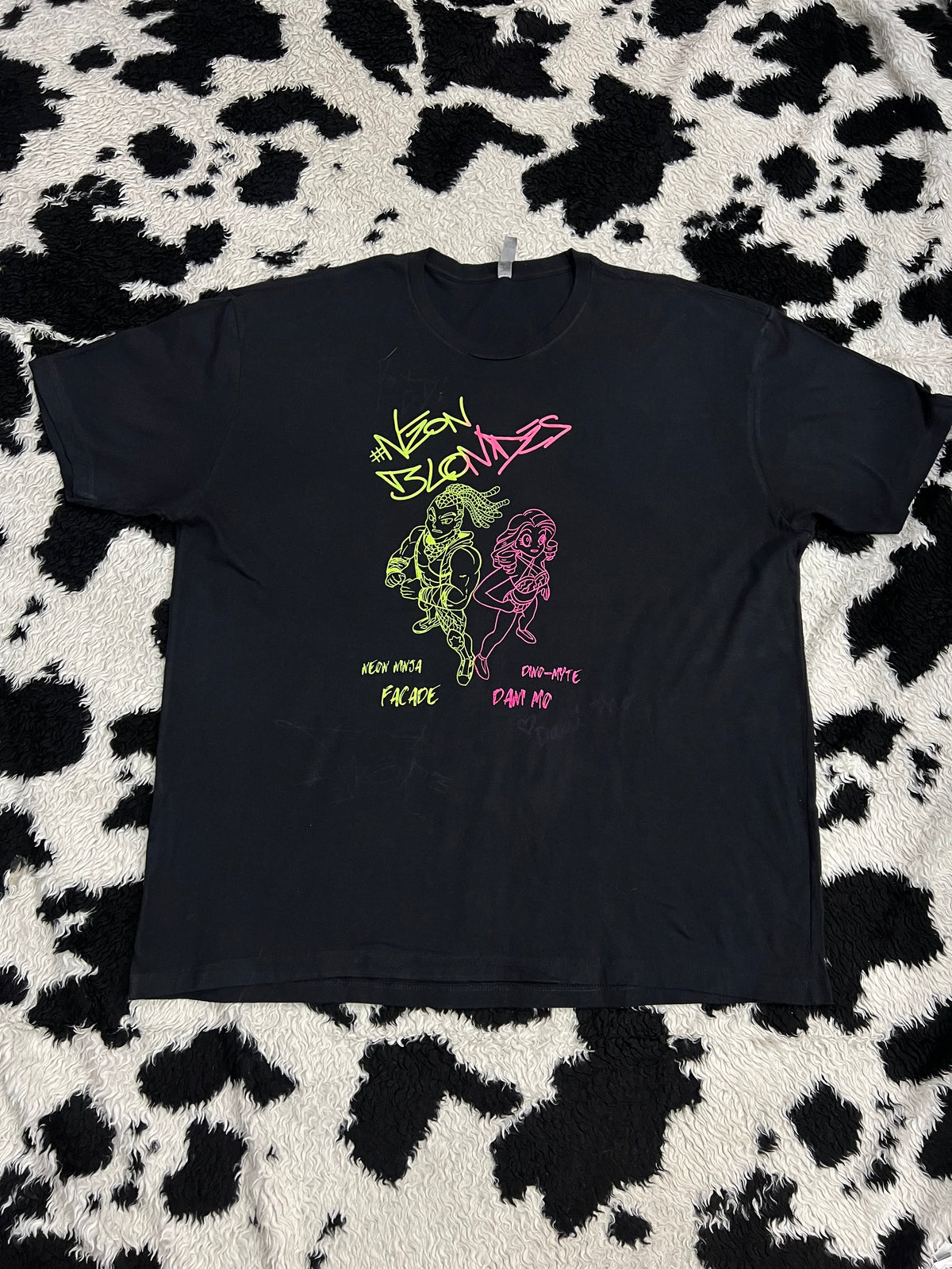 Wrestling Neon Blondes Tee (Extra Large)