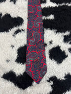 Balmoral Tie Rack Red & Blue Paisley Tie