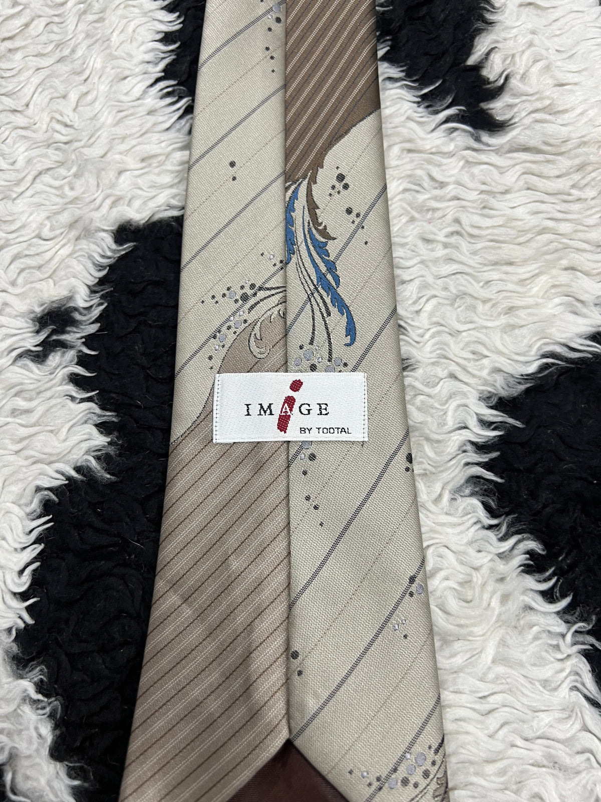 IMAGE Brown Formal Striped Tie