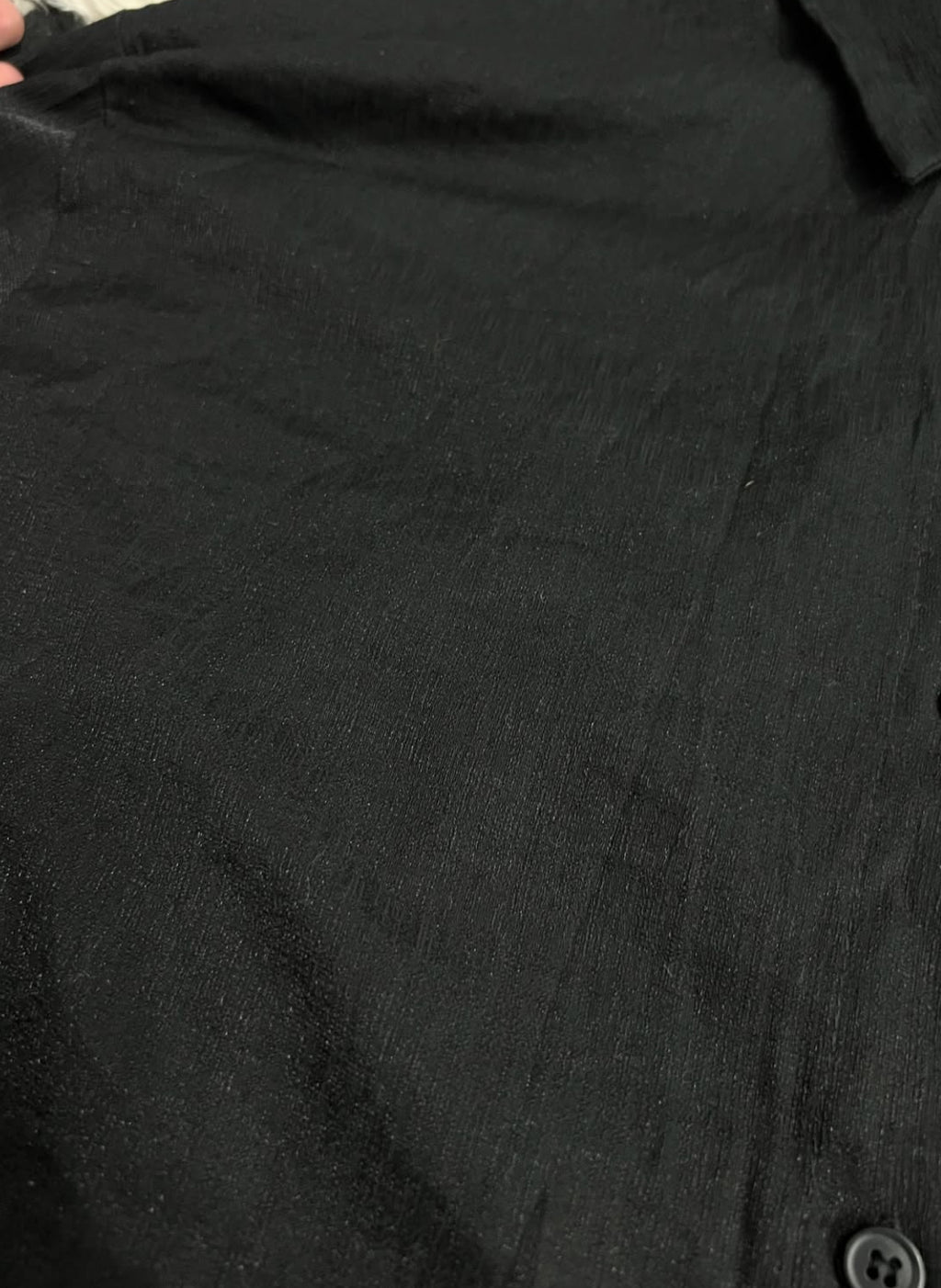 Shiny Black Buttonup