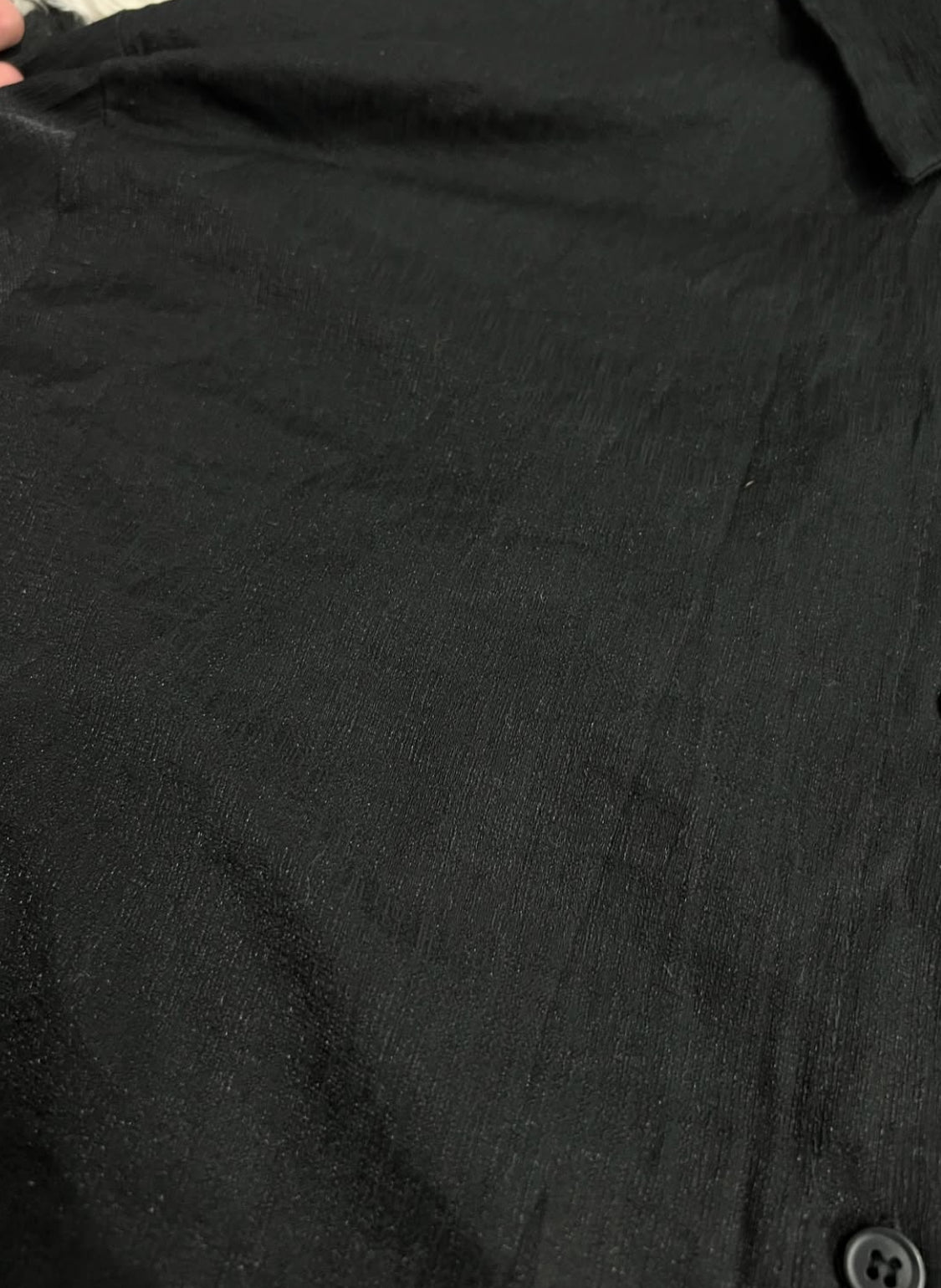 Shiny Black Buttonup