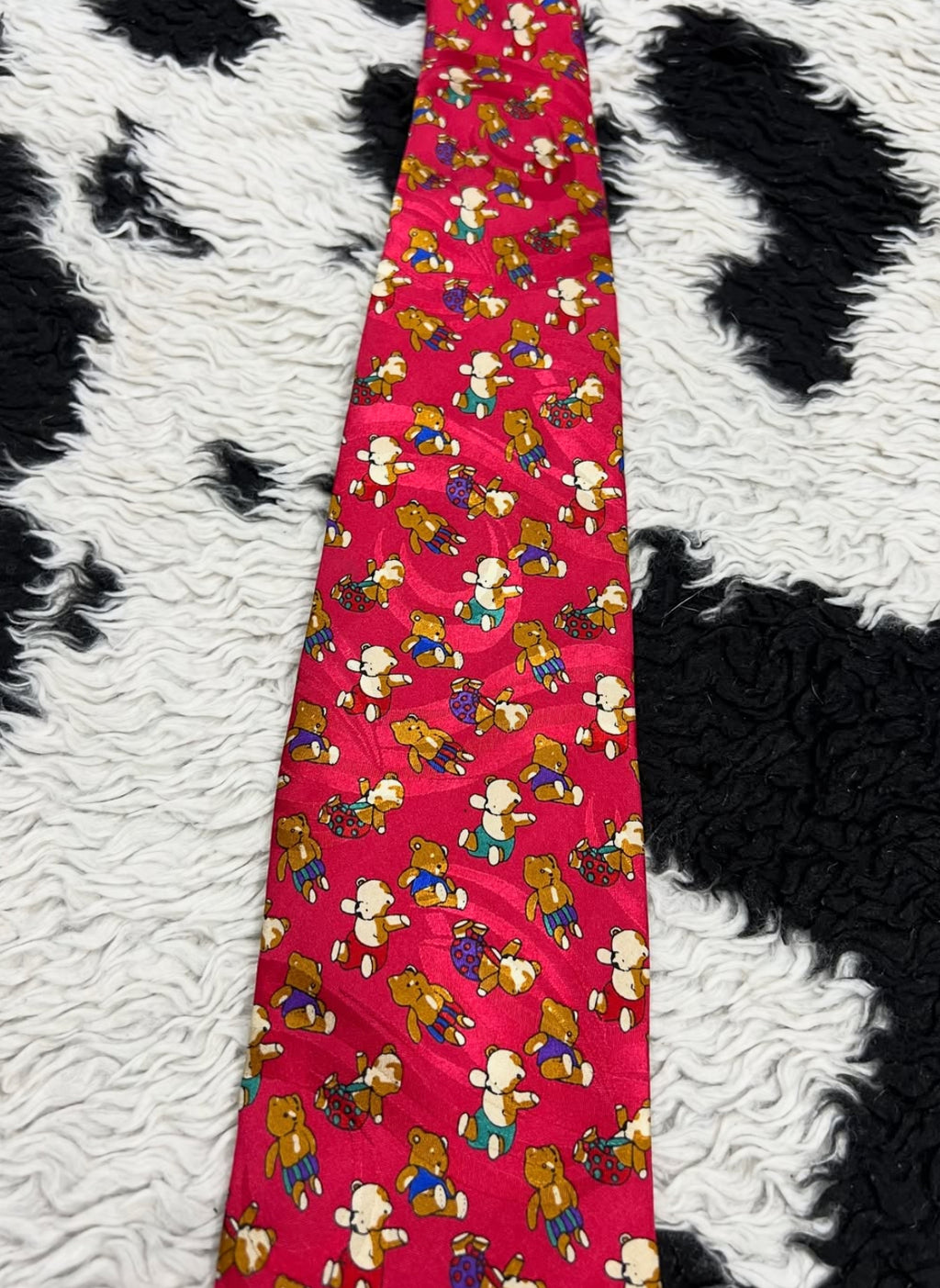 Hot Pink Teddy Bears Tie