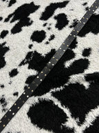 Black & White Beaded Stud Belt