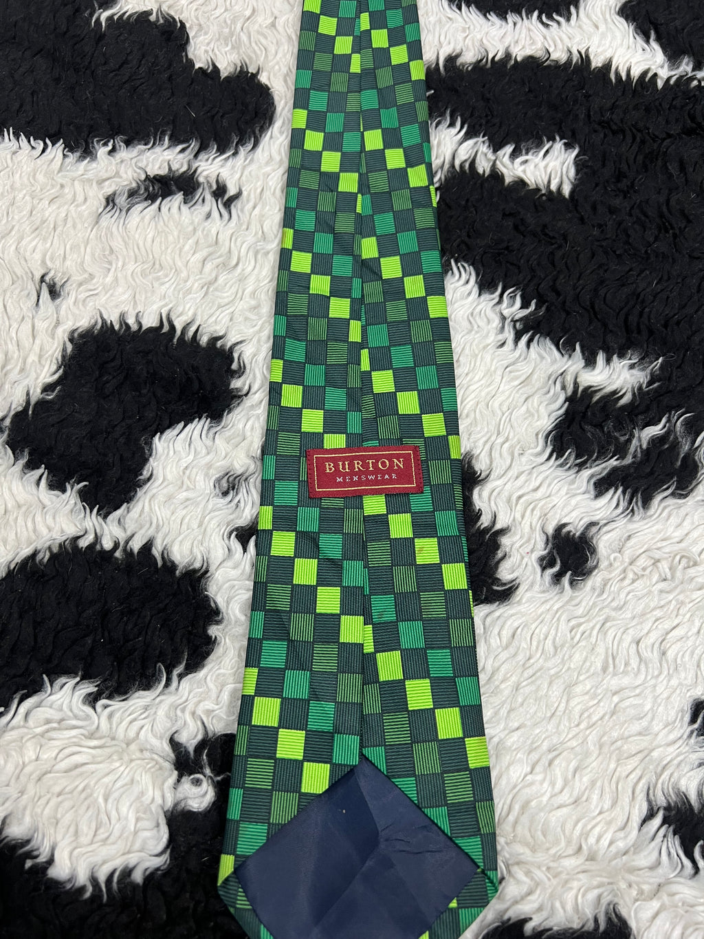 Burton Green Checkered Tie