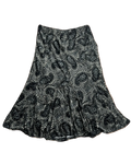Floral Paisley Velvet Long Skirt