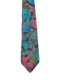 Black & Pink Floral Tie