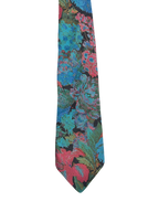 Black & Pink Floral Tie