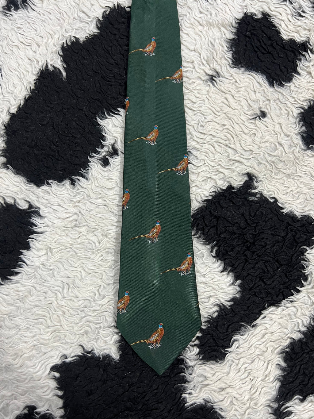 Embroidered Pheasants Tie